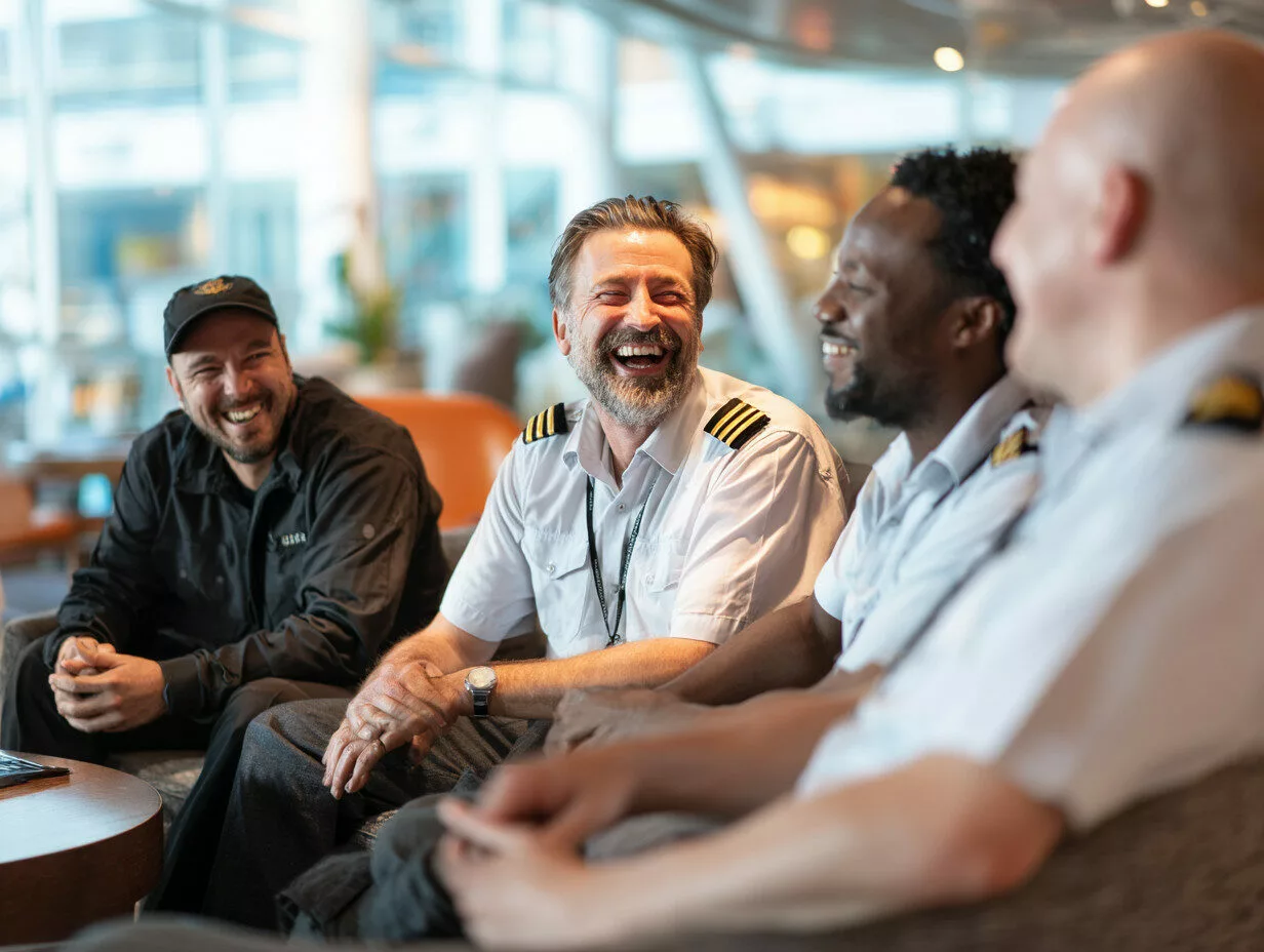 U8554719727 a group of seafarers relaxing and laughing togeth 66dbac97 e190 4b6a 8dbe 7e4edf1c29f2 2