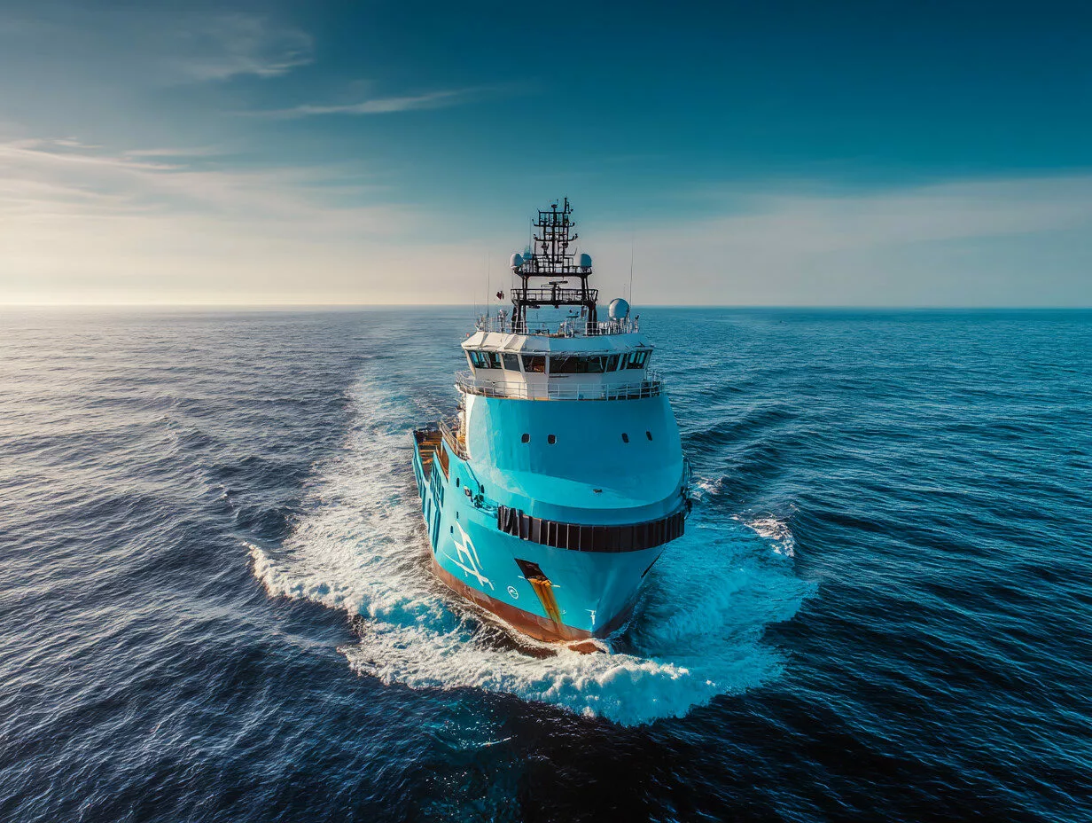 U8554719727 a large supply vessel cruising smoothly through c 513a99ff 34d7 4ccb 9bf4 c0f32c51e901 3